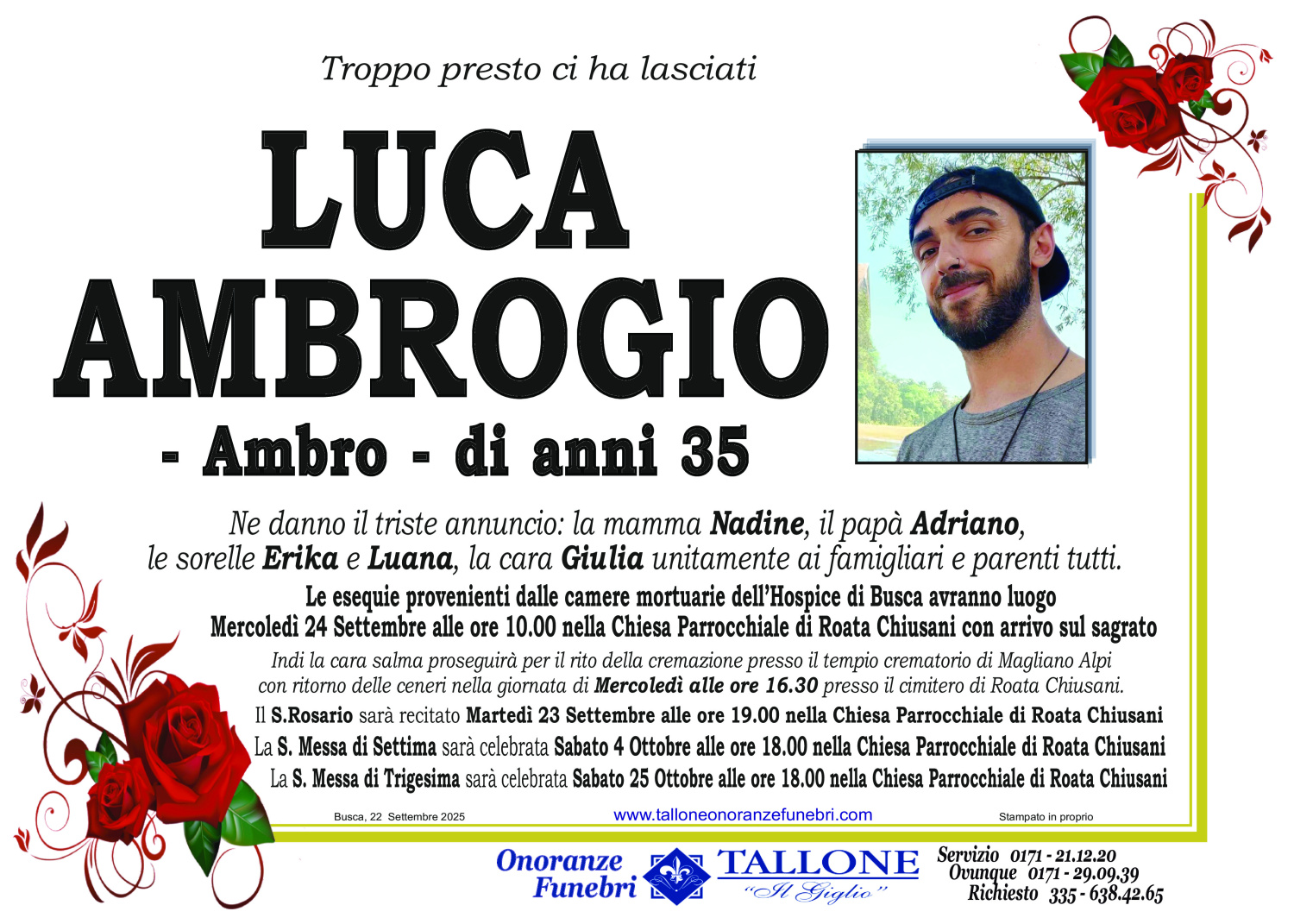 Luca Ambrogio<small class='fs-20'><br/>- Ambro -</small>